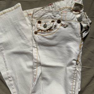 True religion white flare jeans